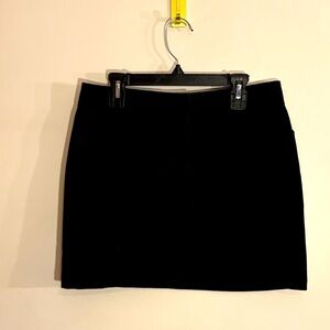 90s Era Black Express Editor Mini Skirt Chino Office Casual Size 0 Zero XS 0/2